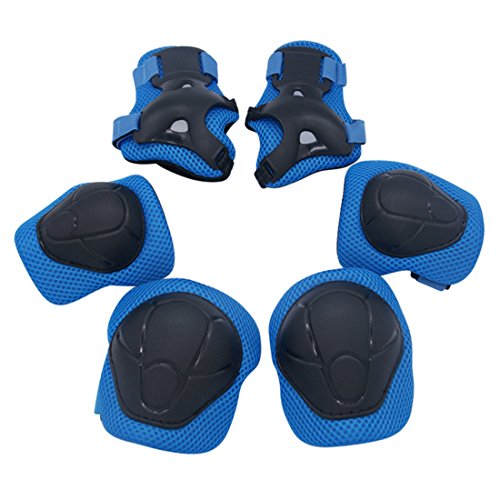 Preisvergleich Produktbild FOKOM 6er Kinder Schonerset Pad Set Knieschoner Ellenbogenschützer Handgelenkschoner Schützer