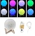 Produktbild SQCOOL 3D Druck Lichter Mond Licht 7 Farben 3 Modi Led-nachtlicht USB Lade Schlafzimmer Dekorationen , 15