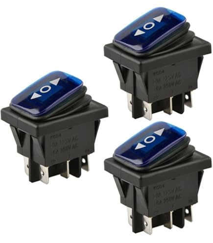 5 Stücke AC 250 V/16A 125 V/20A an/aus/an DPDT 6 Stift Rast