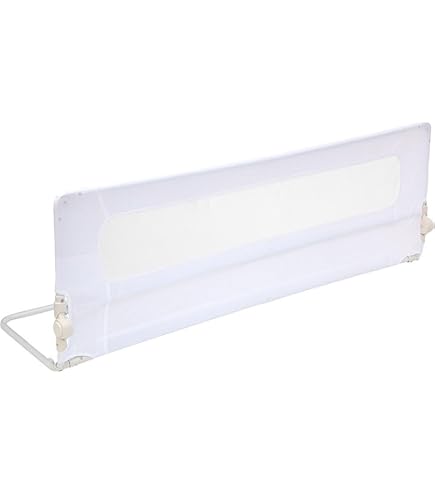 Lionelo HANNA Bed Rail Guard 150L X 66H Cm Extra-Tall Safety Bed Barrier For Toddlers, Foldable 180° With Tilt Adjustment, Mesh Fabric, SecureBelt Straps, Safe Lock, Pocket, Durable, Easy To Install