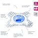 Difrax Dental Soother (6 Months, Blue Zigzag)