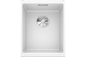 BLANCO SUBLINE 320-U – Granite Kitchen Sink for 40 cm Wide Base Units – Undermount – Made of SILGRANIT – White – 523410