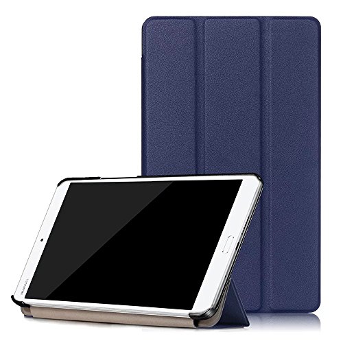 AVIDET Ultra Slim Huawei MediaPad M3 8.4 Hülle Case Superleicht Ständer Smart Shell Cover Schutzhülle Etui Tasche für Huawei MediaPad M3 8.4 Tablet-PC (Blau)