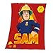 Produktbild Herding 7570201035 Fleecedecke Feuerwehrmann Sam, Größe 130 x 160 cm, 100% Polyester