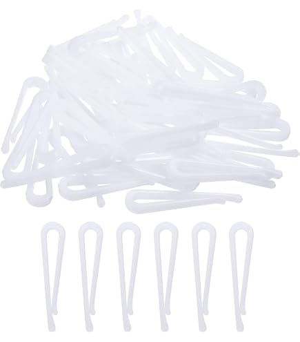 90 Pezzi Binder Clips Trasparente Clam Clip Plastico Clip per Raccoglitori Clip Fermafogli Clip