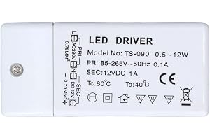 12W LED Power Supply Driver ABS LED Power Driver IP67 Vattentät LED-ljustransformator för Inomhus Utomhus 85V Till 265V Ingån