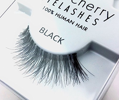 Red Cherry- Falsche Wimpern 43 Echthaar + Pinzette - 5