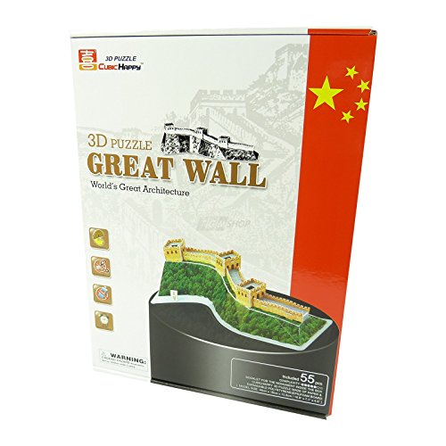 Preisvergleich Produktbild CubicHappy - 3D Puzzle - Great Wall - 3D Puzzel - Bauwerk - Chinesische Mauer