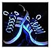 Produktbild Ultra New Blau Colored Generation 3 Cool LED Bright Light Up Wasserdichte Schnürsenkel Schnürsenkel für Trainer Schuhe Blau Rosa Orange Weiß Grün Farben für Party Veranstaltungen Running Walking Geschenke Discos Party Bevorzugungen Fiber Optic Schuh Schnürsenkel