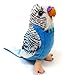 Produktbild Wild Minis® 15017 - Plüsch Wellensittich ink. Vogelgezwitscher Geräuschen! Kuscheltier Vogel Plüschtier (Blau/Weiß)