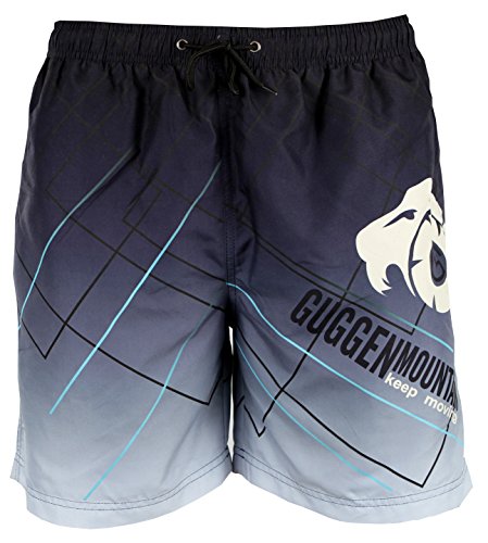 GUGGEN MOUNTAIN Herren Badeshorts Beachshorts Boardshorts Badehose mit Muster *High Quality Print*