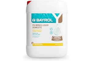 BAYROL pH-Minus Liquid Domestic 20L Kanister - Pool pH Minus flüssig - Senkt den pH-Wert des Poolwassers - besonders hohe Reinheit - Ideal für automatische Dosiersysteme - fluessig pH Minus