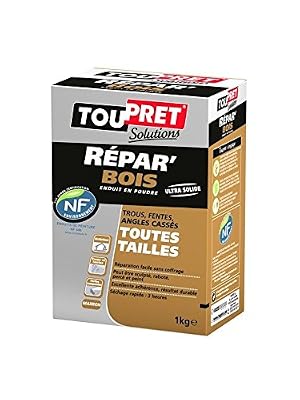 Toupret Sa Enduit de réparation poudre Repar' bois TOUPRET, 1 kg