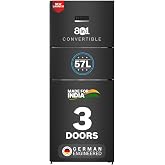 Bosch 302L, 3 Star, MaxFlex Convert Frost Free Triple Door Refrigerator | 8-in-1 Convertible Storage Modes|57L Extra Convertible Zone|Cool Extend up t