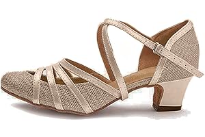 YKXLM Femme&Fille Chaussons de Danse Latine Standard Salle De Bal Chaussures,Maquette FR070