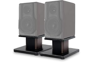 IBVIVIC IBVIC 1 par de patas de altavoces de arena de madera, soporte de altavoz para altavoces Home-Cinema HiFi Bookshelf Box y Satélite y Anti-caída Reposapiés antideslizante en la parte inferior (15 cm)