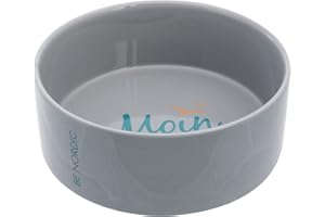 TRIXIE Comedero Cerámica Be Nordic, 1.4 l/ 20 cm, Gris, Perro