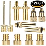 Dieses Ventiladapter Set für unterschiedliche Reifen und Luftpumpen,musst dich nicht mehr über unpassende Pumpen ärgern.Verwendungszweck Autokompressor -Dunlopventil (DV), Presta Ventil, Blitzventil (BV), Sclaverandventil (SV), Presta Ventil auf => Schrader/Autoventil (AV).