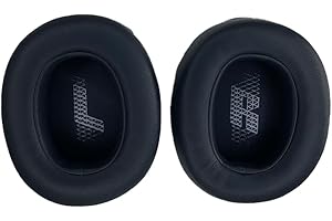 TECINITY Ersatz Ohrpolster für JBL E65 E65BTNC / Duet NC/Live 650 660 BTNC/Live 650 660 NC Kopfhörer, weicherem Leder (Navyblau)