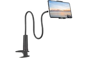 AWXYZ Gooseneck Tablet Holder, Flexible Tablet Stand,Lazy Arm Tablets Mount 360 Adjustable Holder Clamp Bracket Bed for iPad Smartphone 4.7-10.1''
