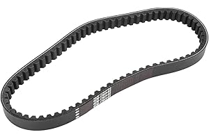 F FIERCE CYCLE 4CW-17641-02 Motorcycle Rubber Drive Belt for ZY125 Black