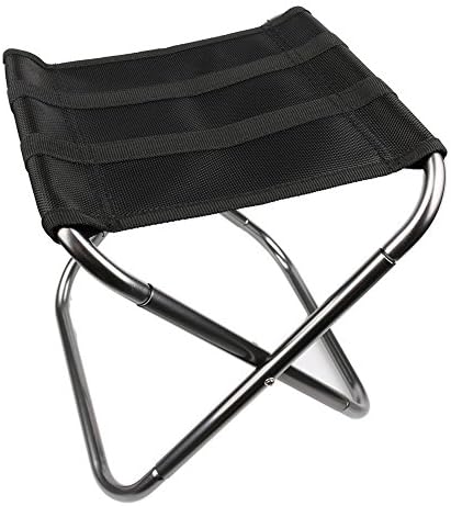 Ultra Durable Portable Folding Camp Stool with Soft Cooler. Steel Frame holds 230 lbs. (Silver)