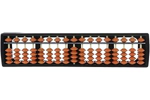 HYCLAM 17 Digit Rods Standard Abacus Soroban Chinese Japanese Calculator Counting Tool Abacus Math