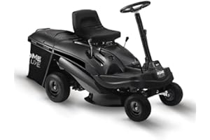 Home Deluxe - Benzin Aufsitzrasenmäher - Reaper Schwarz - Motor Leistung 4,5 kW (6,5 PS) - 150 Liter Auffangkorb - 61 cm Schnittbreite und höhenverstellbar - Inkl. kompl. Zubehör
