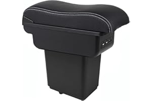OYHCM Reposabrazos Central para Citroen Berlingo Apoyabrazos con Doble Almacenamiento, Fácil de Instalar, Consola Central para Coche, Accesorio Personalizado Negro