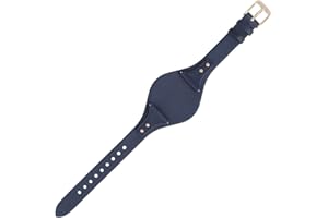 Fossil Uhrenarmband 18mm Leder Blau Rosegold - ES-3838 | LB-ES3838