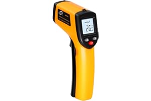 FONCBIEN Termómetro Infrarrojo Digital -50 ℃ ~ 400 ℃（-58°F ~752°F）, Temperatura sin Contacto con Pantalla LCD, Termómetro Infrarrojos Industrial, Cocina