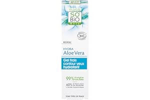 So'Bio Étic Gel frais contour yeux hydratant¹, tous types de peaux, Hydra Aloe Vera 15 ml
