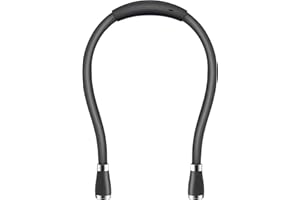 SingHong Neck Book Light LED Reading Lamp USB Rechargeable, Hands Free, 4 LED Bulbs, 4 Adjustable Brightness, for Reading in Bed or Reading in Car Lamp (Black)