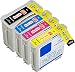 Produktbild 4er Pisco Inks HP 88 Druckerpatronen für HP Officejet Pro K5400 K5400dn K5400dtn K5400dtwn K5400n K550 K550dtn K550dtwn K8600 K8600dn L7480 L7550 L7555 L7580 L7590 L7680 L7780