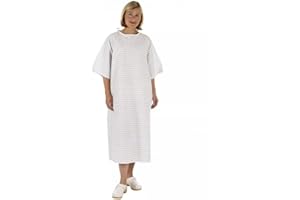 EASY CARE SOLUTIONS 1 x Unisex PATIENT GOWN - Wrap Around Style - Hospital | Pack of 1