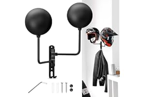 motofans Supporto per casco per moto, montaggio a parete, casco moto, supporto cappello, in lega di alluminio