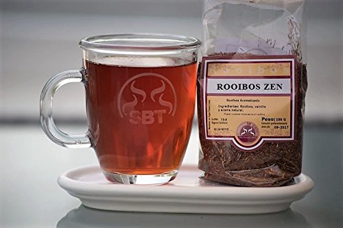 SABOREATE Y CAFE THE FLAVOUR SHOP Saboreateycafe Té Rooibos Zen en Hebra Hoja Granel 100 Gramos Infusiones Naturales, Bebida Isotónica