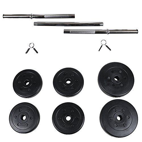 ScSPORTS Langhantelset 20 kg Kunststoff 3teilig, 10002211 - 3