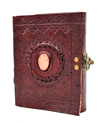 Chic Amp Zen Stone Vintage Notebook Pad Journal Genuine Leather Metal Buckle Rose Quartz 13 Cm X 17 Cm Buy Online In Aruba At Aruba Desertcart Com Productid