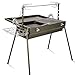 Produktbild J&A Multifunktions-BBQ-Grill, Beweglicher Edelstahl-Grill-Grill Mit Edelstahl-Material-Brett, Faltender Kampierender Grill-faltende Faltbare Im Freiengemüsekohle