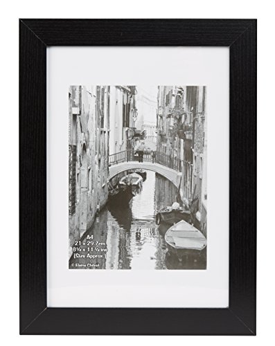 Inspire For Business Kent - Marco para fotos (21 x 30 cm, A4), color negro