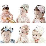 diademas flores bebe niña De diferente 6 patrón diseño ,perfecta accesorios de fotografía para niñas en verano