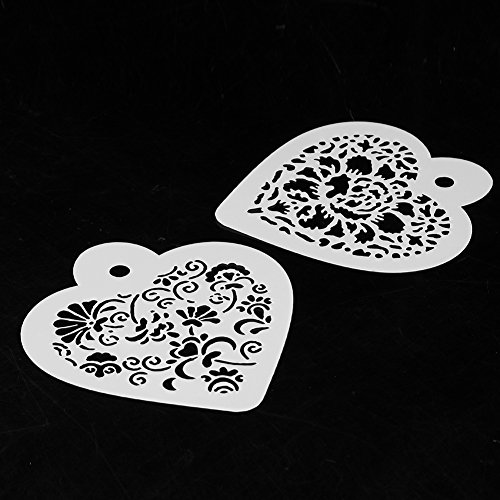 Amazingdeal365 Doppel Herz Metall Form Stanzschablonen Schablonen Schneiden DIY Dekor Sammelalbum Karten Buchzeichen Lesezeichen als Geschenk für Freunde Geburtstag Kinder,Kindergarten Hobby Schule Handarbeit Unterricht usw. Ein tolles Geschenk! - 9