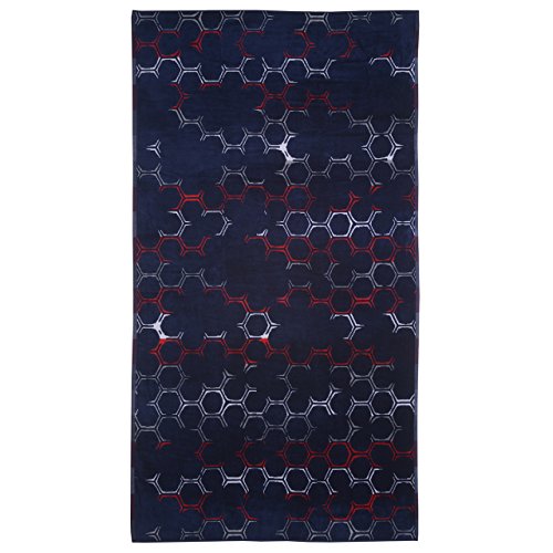 So My Home XXL Toalla de Playa (100 x 180 cm, 100% Algodón, 380 g/m2/Hexa, Nautical, Eternal, Zigzag