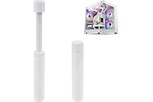 PetGlimmer Soporte Tarjeta Gráfica, Altura Ajustable 74-120 mm, Gpu Holder Blanco, Soporte de Tarjeta Gráfica Aleación de Aluminio, Ligero y Duradero