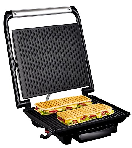 Tefal GC241D Kontaktgrill Inicio, integrierter Thermostat, 2000 W, edelstahl / schwarz - 2