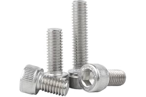 ORANXIN M2.5 x 14mm 50 Pezzi Bulloni testa cilindrica Esagono interno Acciaio inossidabile 304 Viti testa di coppa Bulloni macchina Elementi di fissaggio