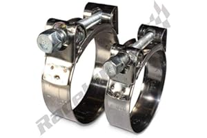 MIKALOR W2 Stainless Steel Hose Clamps/Supra/Exhaust/T Bolt/Marine Clip (1, 17-19mm)