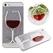 Produktbild URFEDA Hülle für Apple iPhone 6 (4.7 Zoll) Schutzhülle Klar Transparent 3D Hart Plastik Neuheit Kreative Kreative Fließen Flüssig Rotwein Trinkglas Höhe heilen Schuh und Red sexy Lippen Desgin Case Back Cover Etui Rückseite Tasche für Apple iPhone 6 4.7" Handyhülle