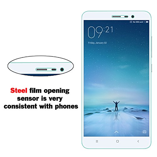 Xiaomi Redmi Note 3 Schutzfolie, Mture Schutzglas für Xiaomi Redmi Hongmi Note 3 Screen Protector Film Ultra Klar Transparent Panzerglas Stressfreie, Blasenfreie Installation, Anti-Fingerabdruck mit Härtegrad 9H Tempered Glass Hartglas Displayschutzfolie (HD Clear) – 2-pack - 7